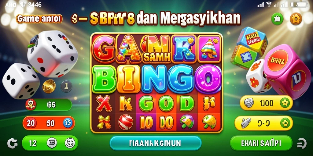 Tampilan gameplay Bingo di 3446 dengan berbagai kartu dan efek menarik.