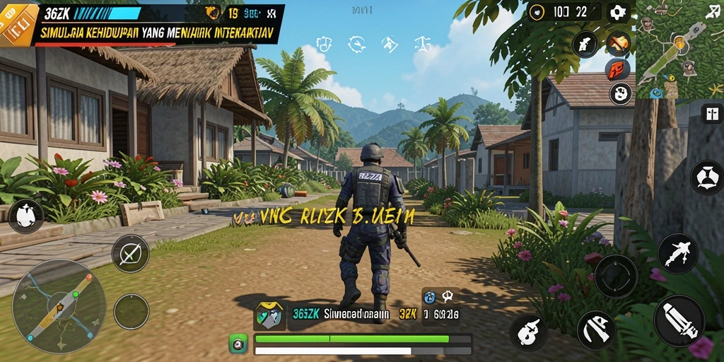 Tangkapan layar yang menunjukkan gameplay interaktif di 365ZK.