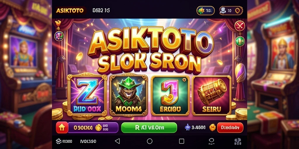 Screenshot ASIKTOTO menunjukkan gameplay slot yang menarik dan penuh warna.