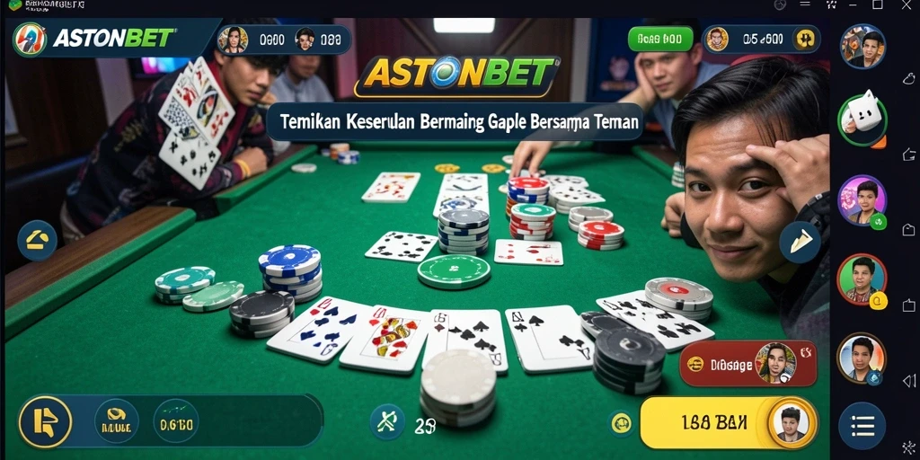 Tampilan gameplay Gaple yang menarik di ASTONBET.
