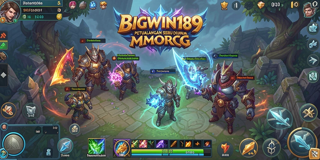 Tampilan menakjubkan dari gameplay MMORPG dalam BIGWIN189.