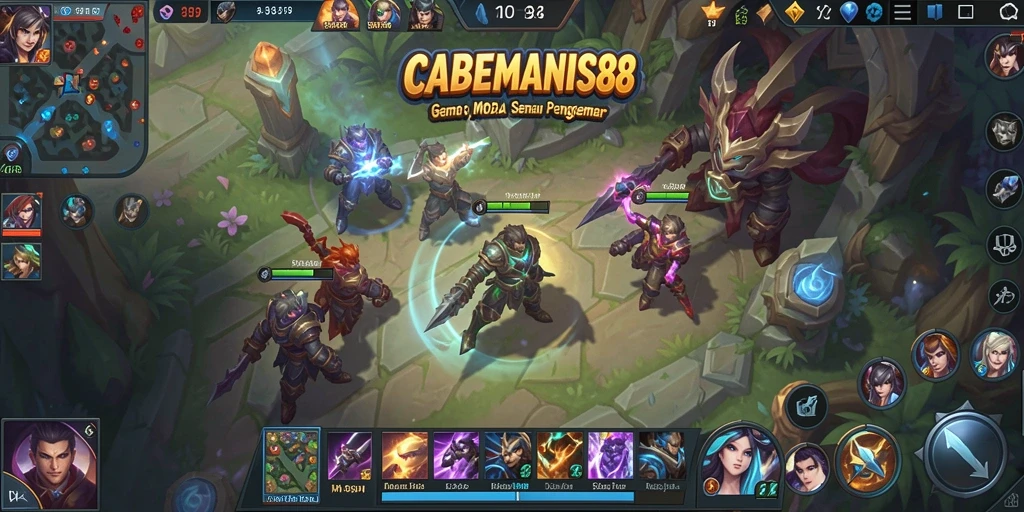 Tampilan gameplay seru dari CABEMANIS88 yang mendebarkan.