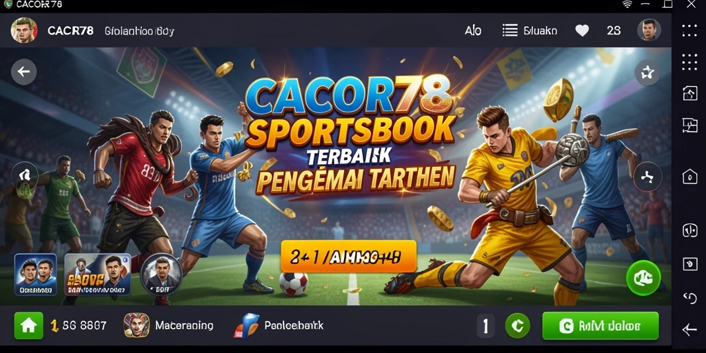 Tampilan gameplay Sportsbook yang menarik dan interaktif.