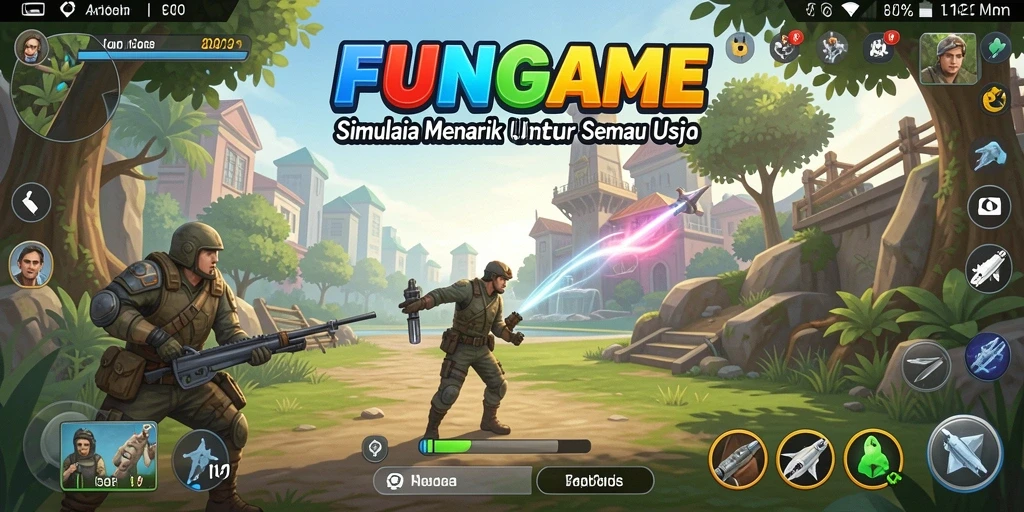 Tampilan gameplay FUNGame yang menarik dan interaktif.