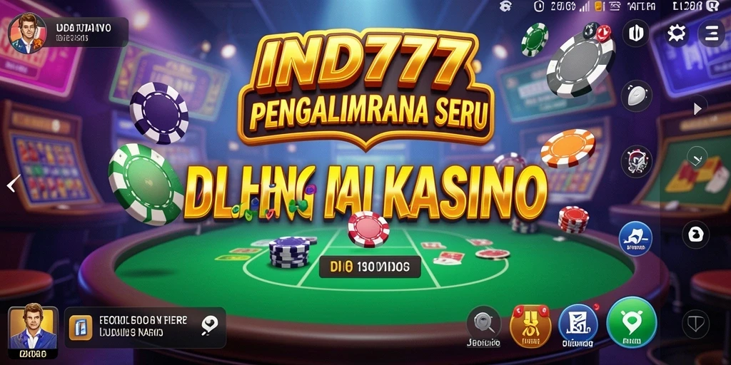Tampilan permainan Kasino yang menarik dan interaktif di IND777.