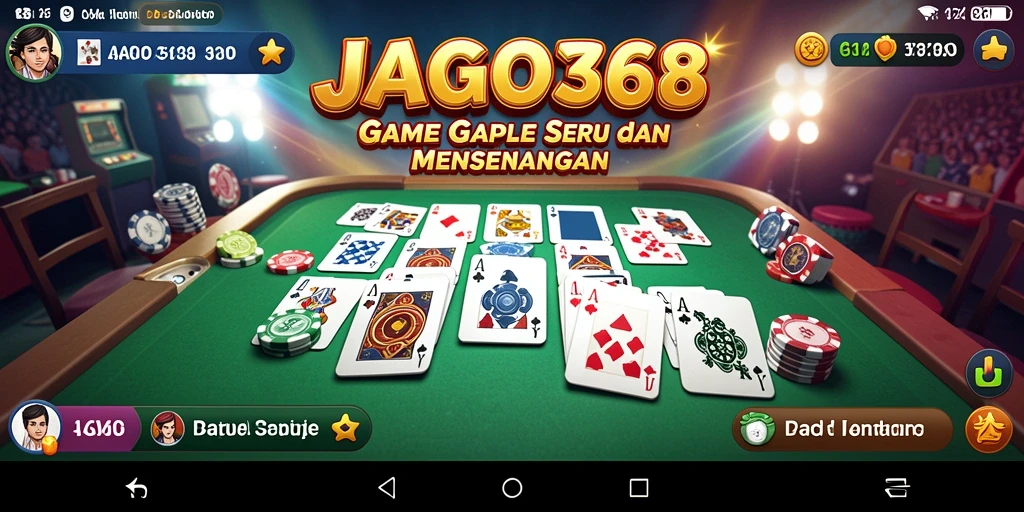 Tampilan gameplay Gaple yang seru di JAGO368.