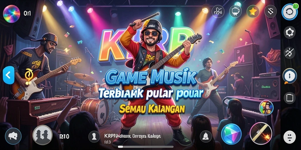 Tampilan gameplay KKRP dengan visual yang menarik dan interaktif.