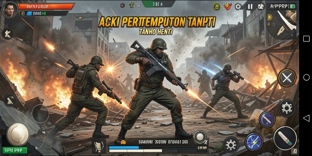 Tampilan screenshot RPRPRP menunjukkan aksi pertempuran yang mendebarkan.