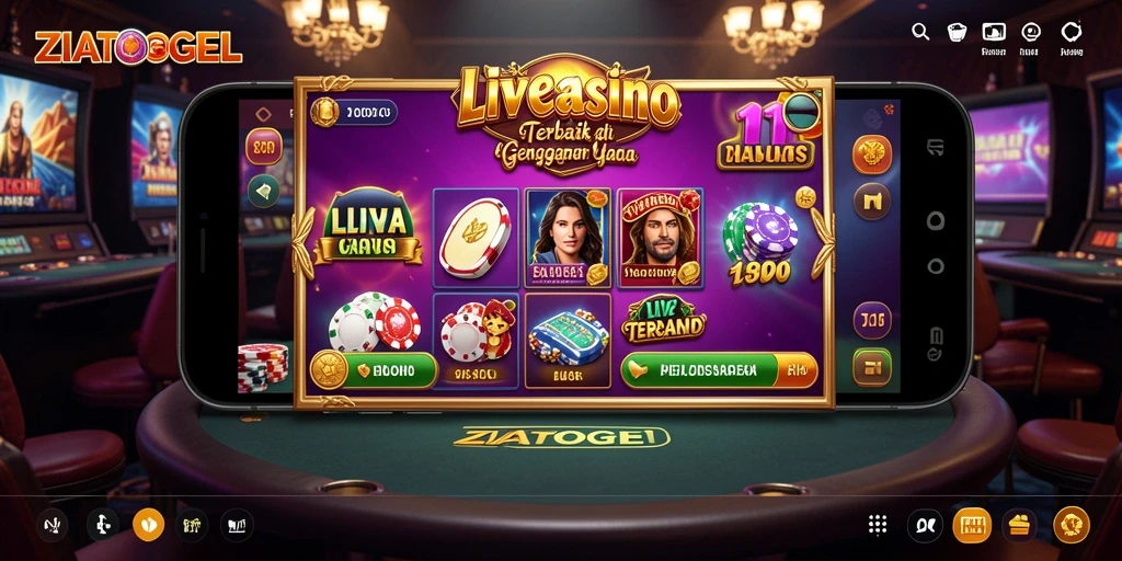Tampilan gameplay seru di ZIATOGEL Live Casino.